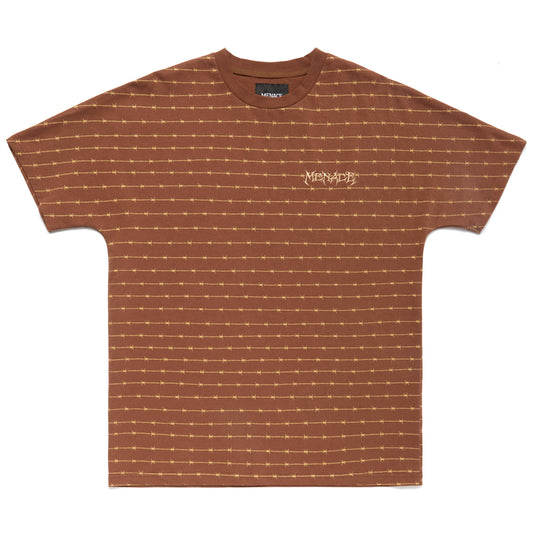 BARBED WIRE PIN STRIPE T-SHIRT