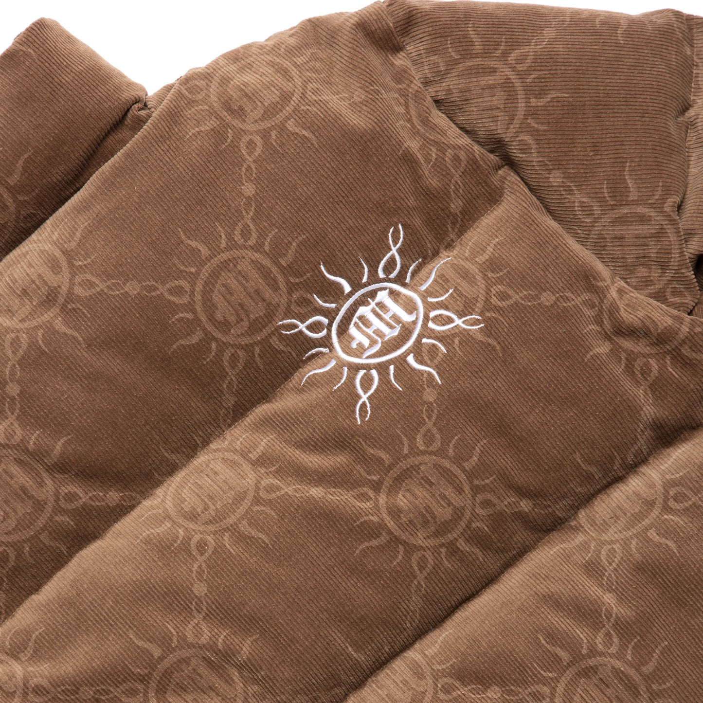 MONOGRAM CORDUROY PUFFER JACKET