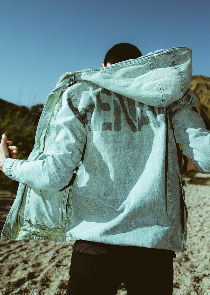 STENCIL HOODED MILITARY PARKA by MENACE