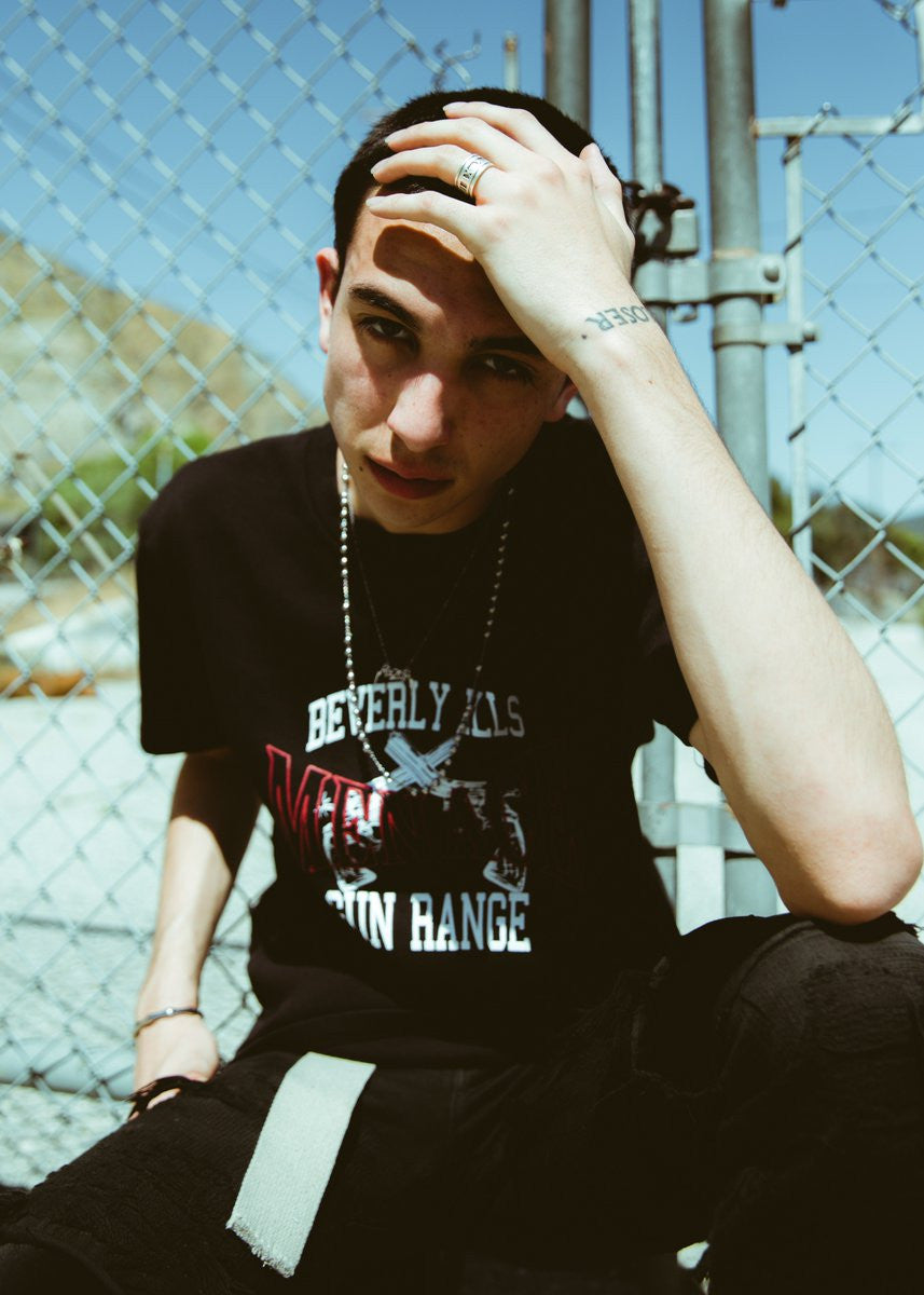 BEVERLY HILLS GUN RANGE T-SHIRT by MENACE