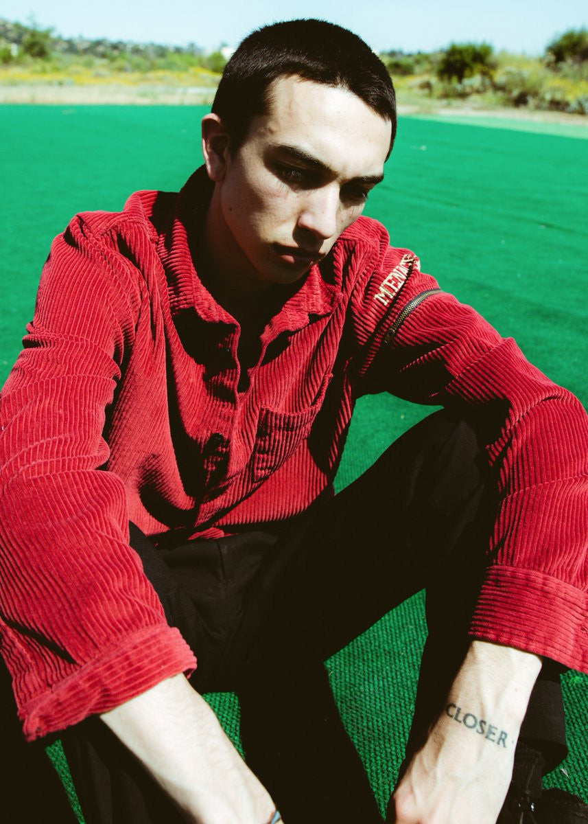 CORDUROY UTILITY BUTTON-UP SHIRT by MENACE