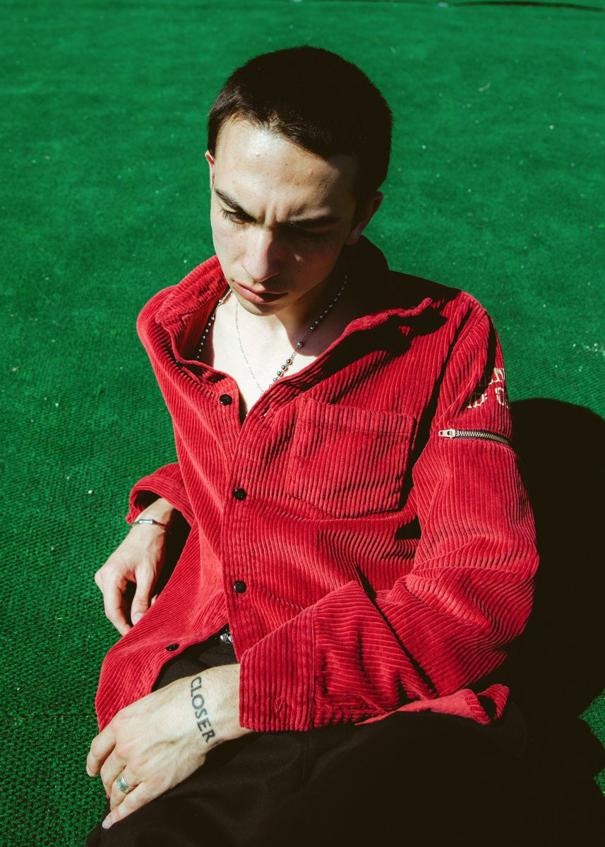 CORDUROY UTILITY BUTTON-UP SHIRT by MENACE