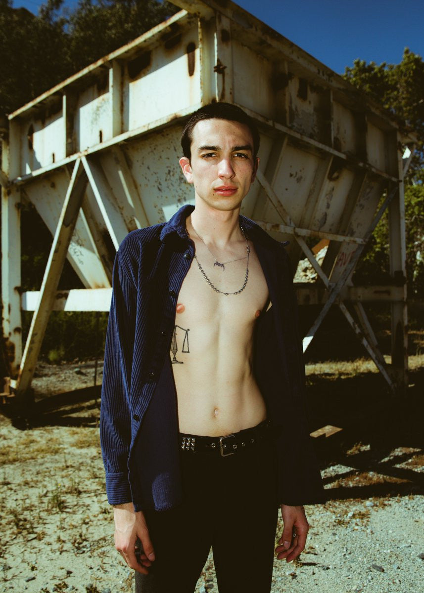 CORDUROY UTILITY BUTTON-UP SHIRT by MENACE