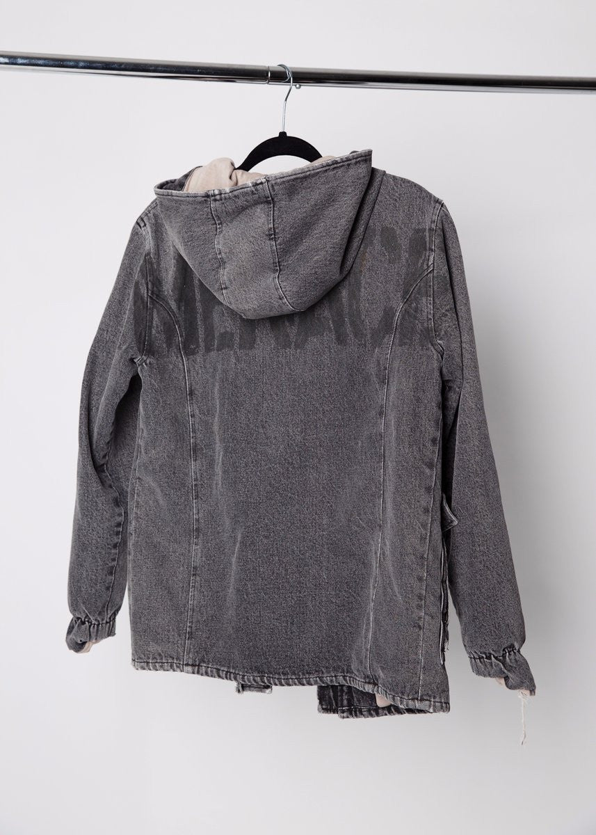 STENCIL HOODED MILITARY PARKA by MENACE