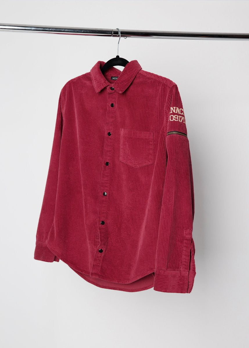 CORDUROY UTILITY BUTTON-UP SHIRT by MENACE