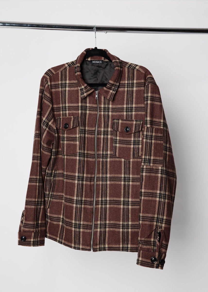 WOOL PLAID JACKET by MENACE