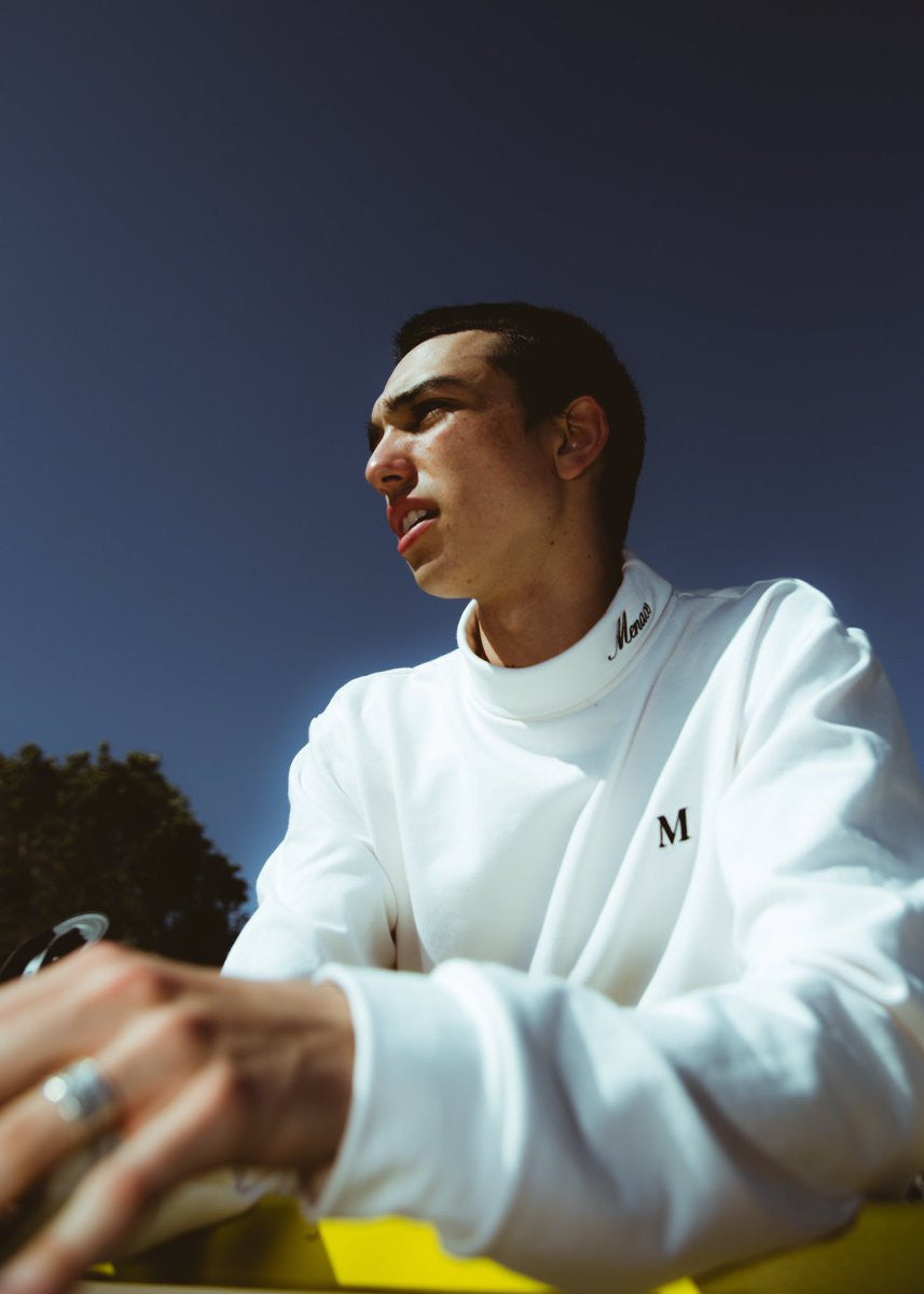MENACE EMBROIDERED TURTLENECK by MENACE