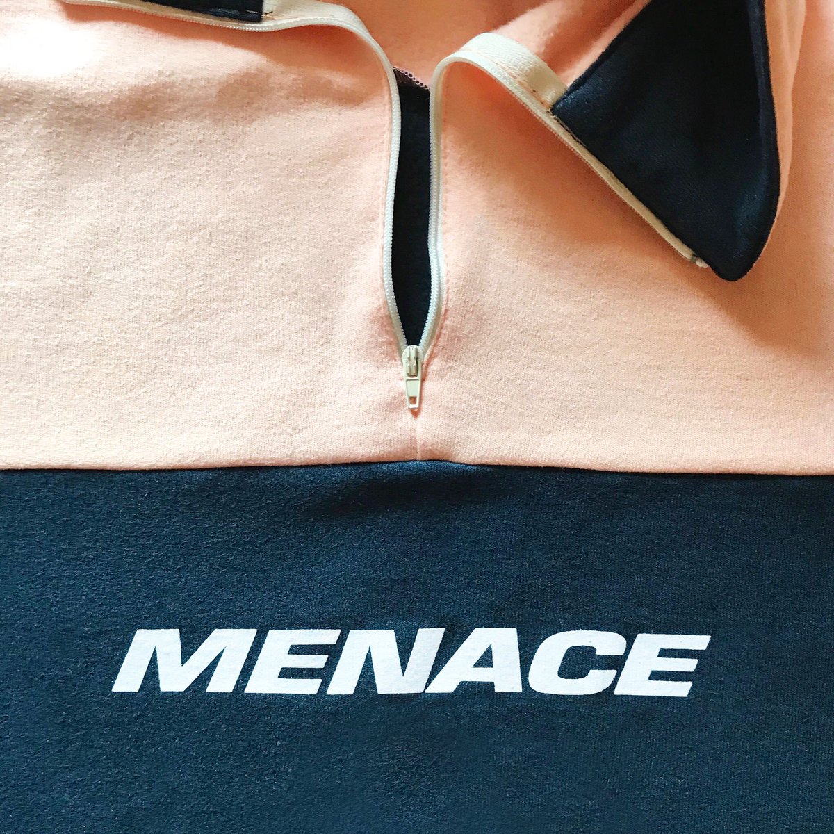 BRUSHED FLEECE HALF-ZIP JACKET by MENACE