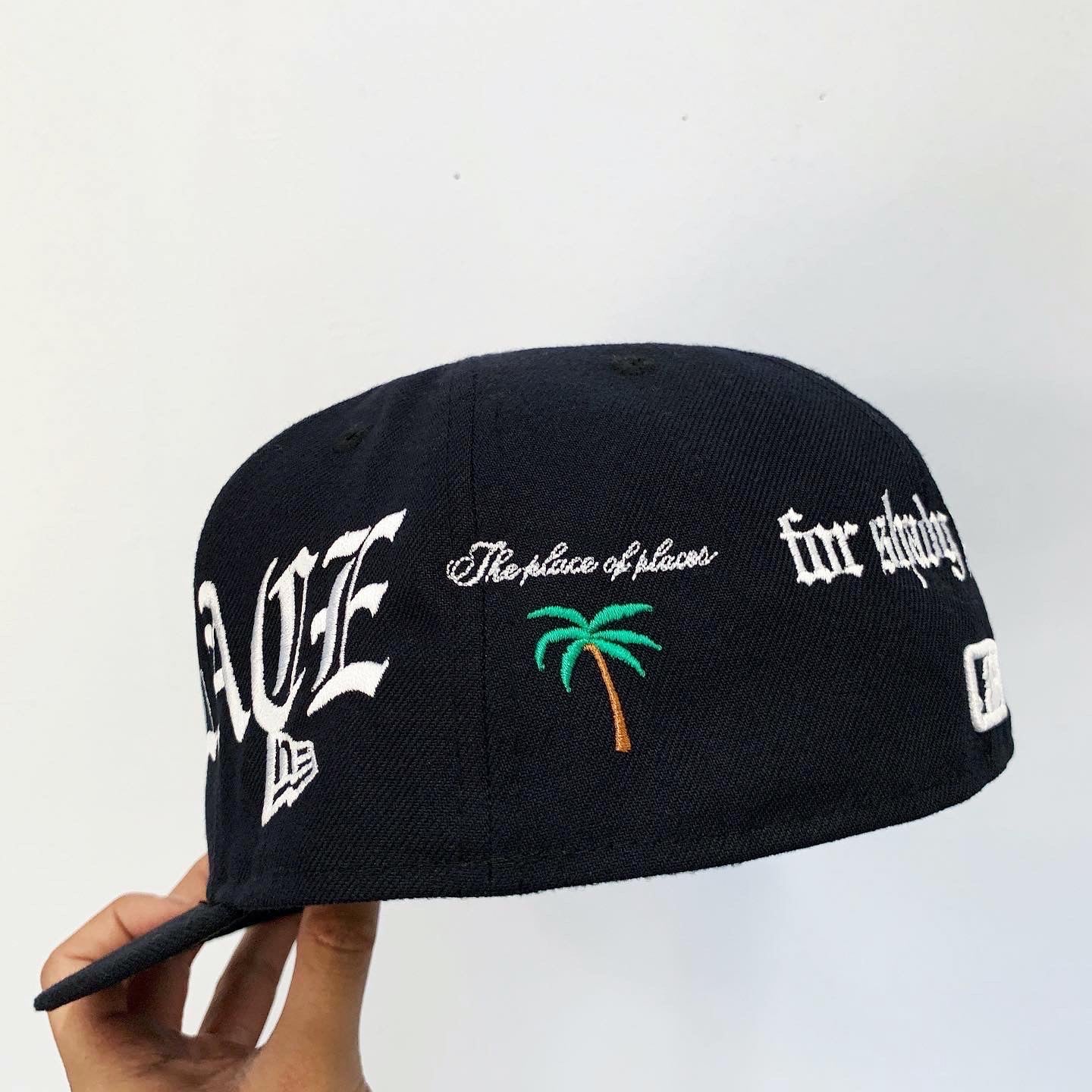 A SUNNY PLACE FOR SHADY PEOPLE FITTED CAP by MENACE