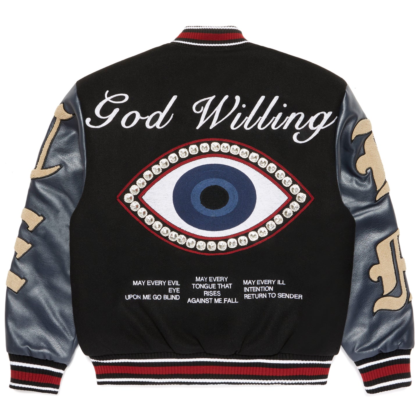 GOD WILLING VARSITY JACKET