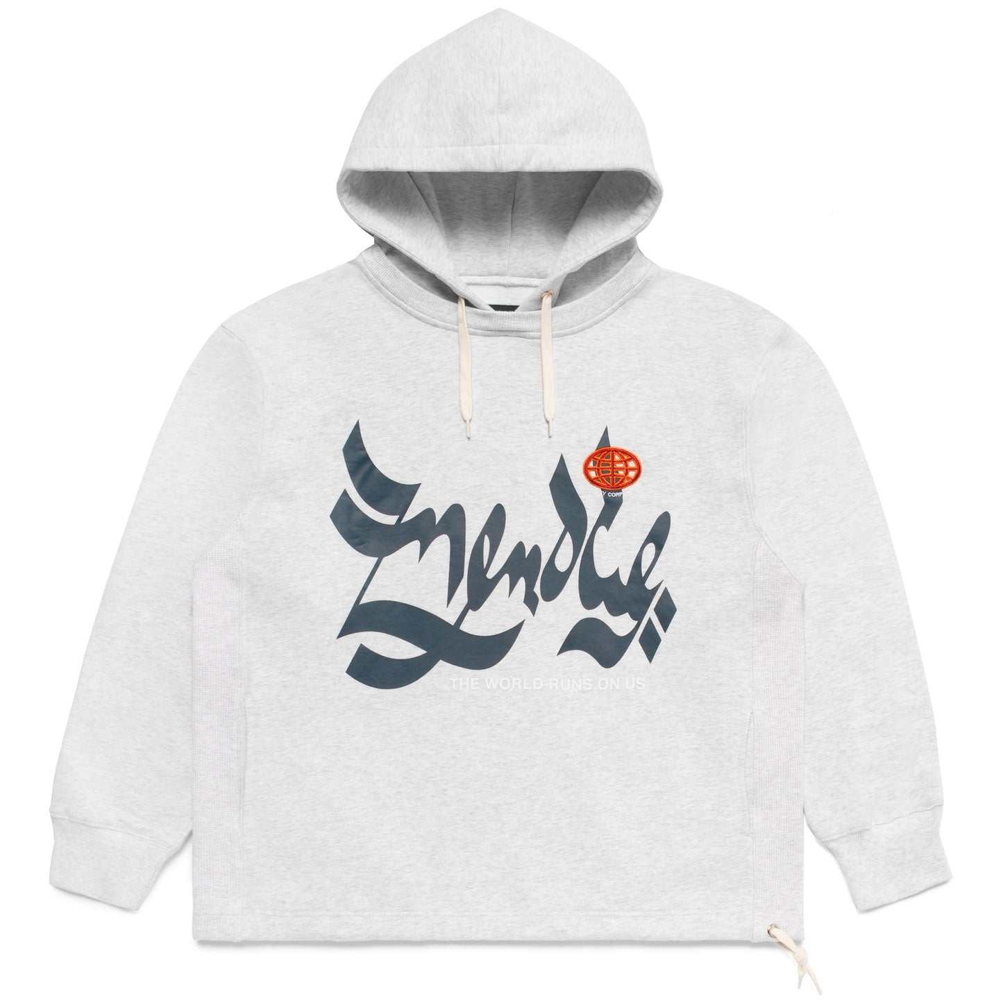 MENACE CORPORATION HEAVYWEIGHT FLEECE SCRIPT HOODIE by MENACE