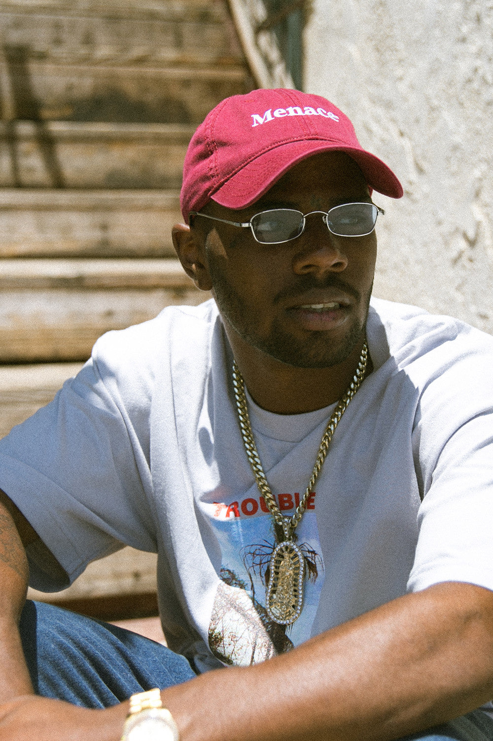 TROUBLE IN PARADISE T-SHIRT by MENACE