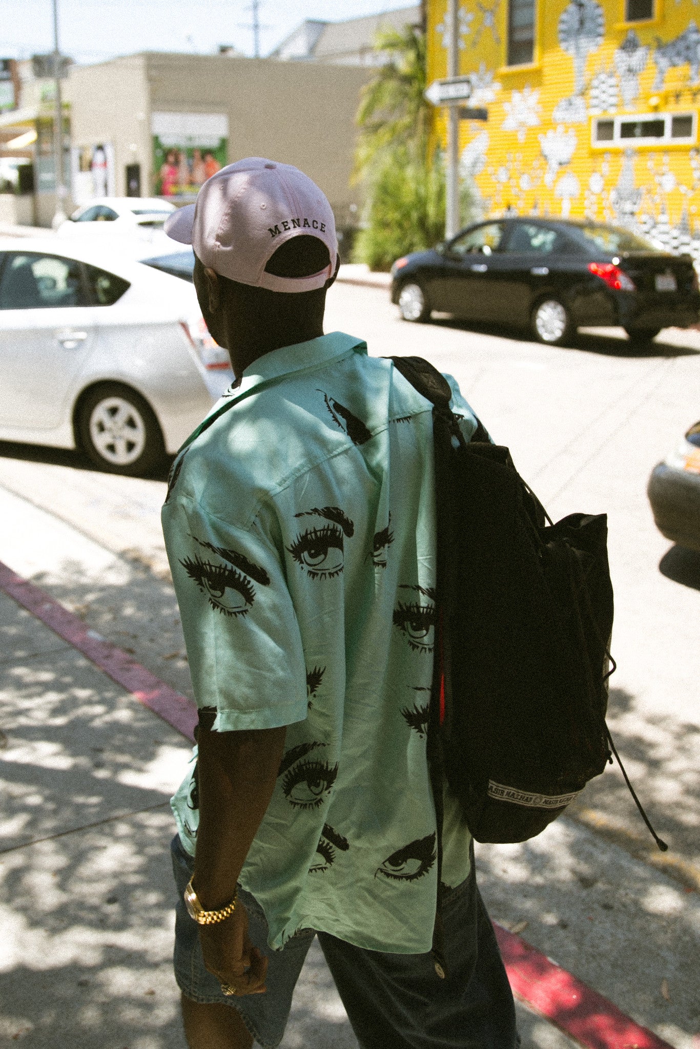 EYES BUTTON-UP SHIRT by MENACE