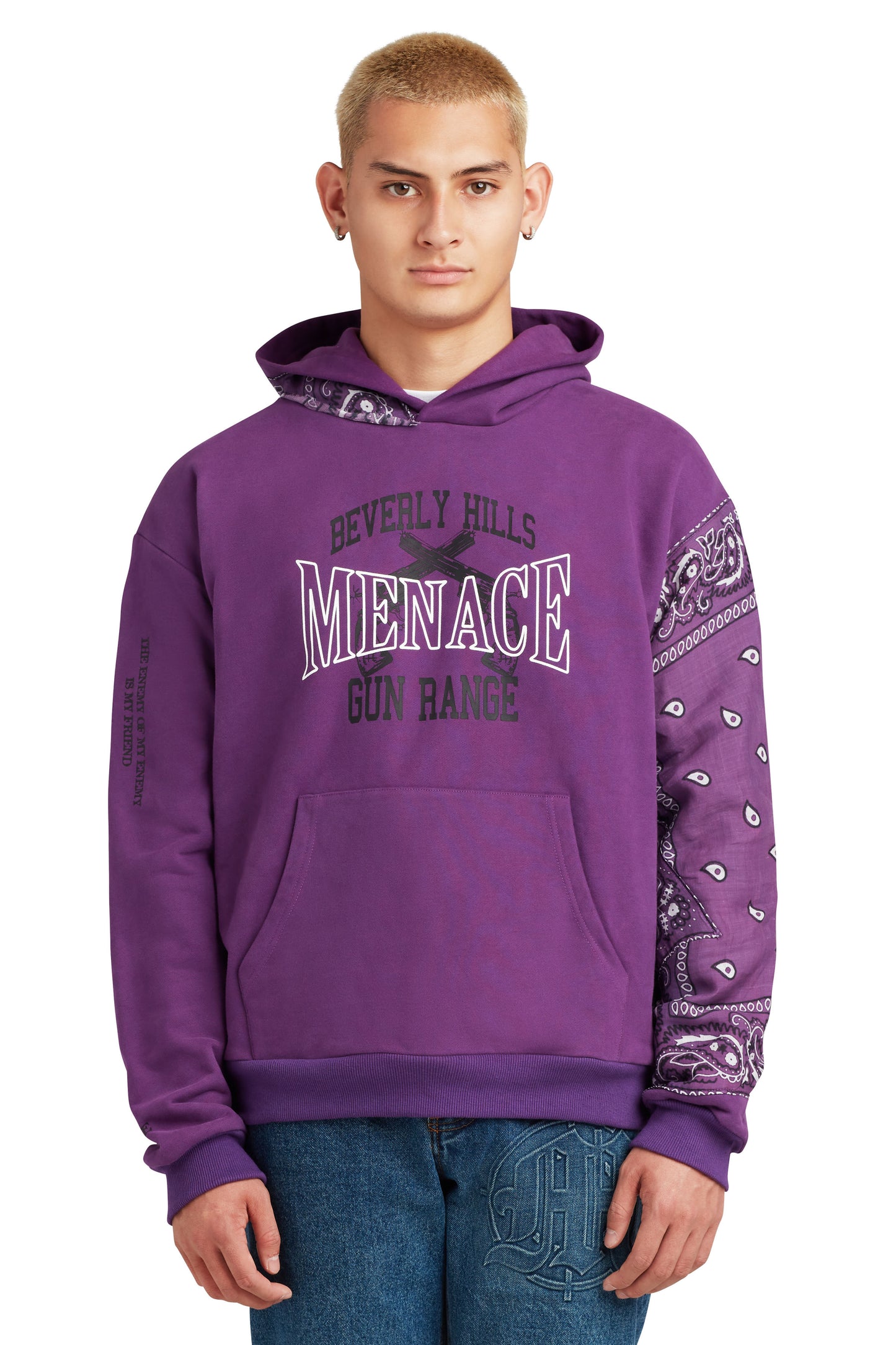 BEVERLY HILLS GUN RANGE HOODIE (BANDANA EDITION) by MENACE