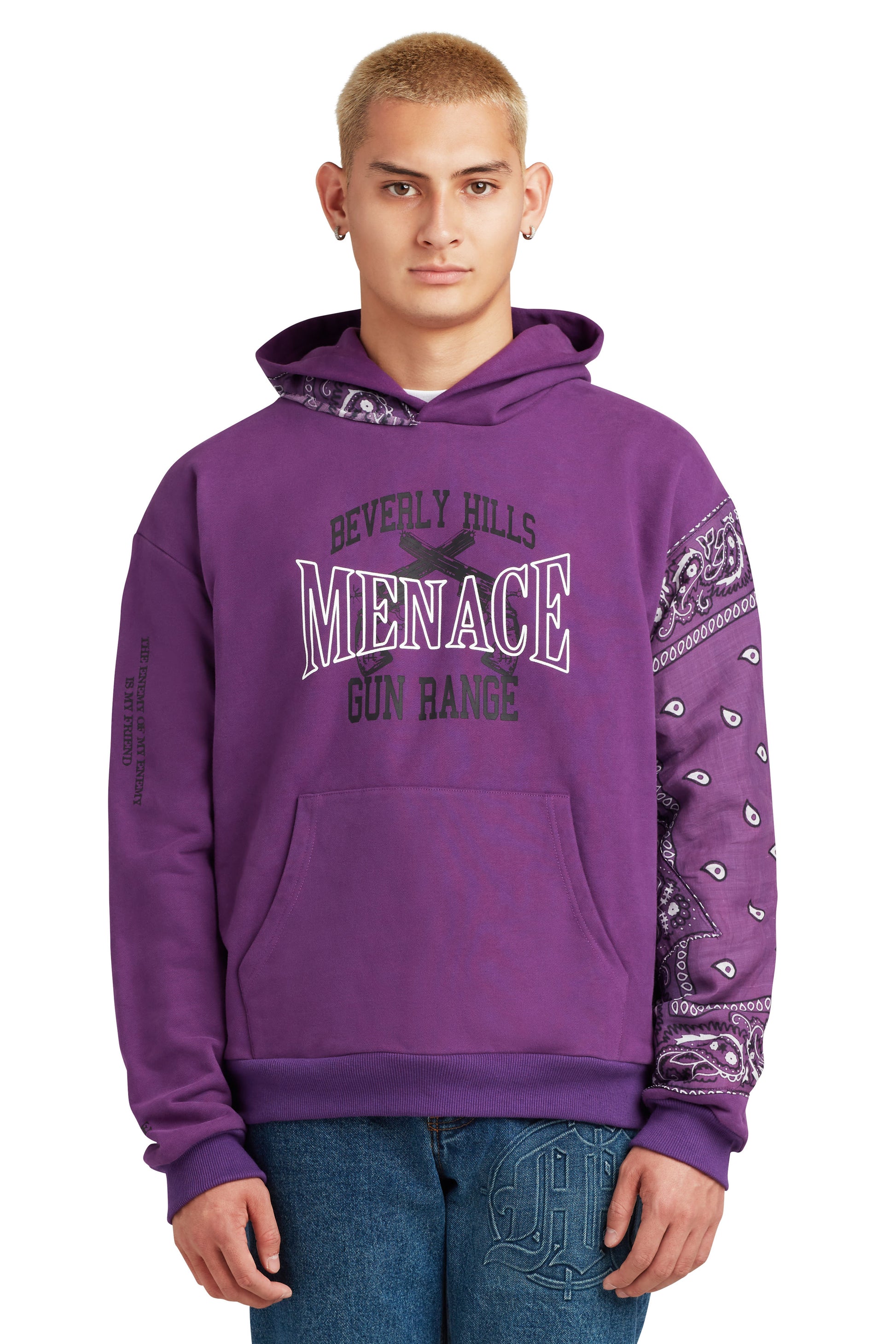 BEVERLY HILLS GUN RANGE HOODIE (BANDANA EDITION) by MENACE
