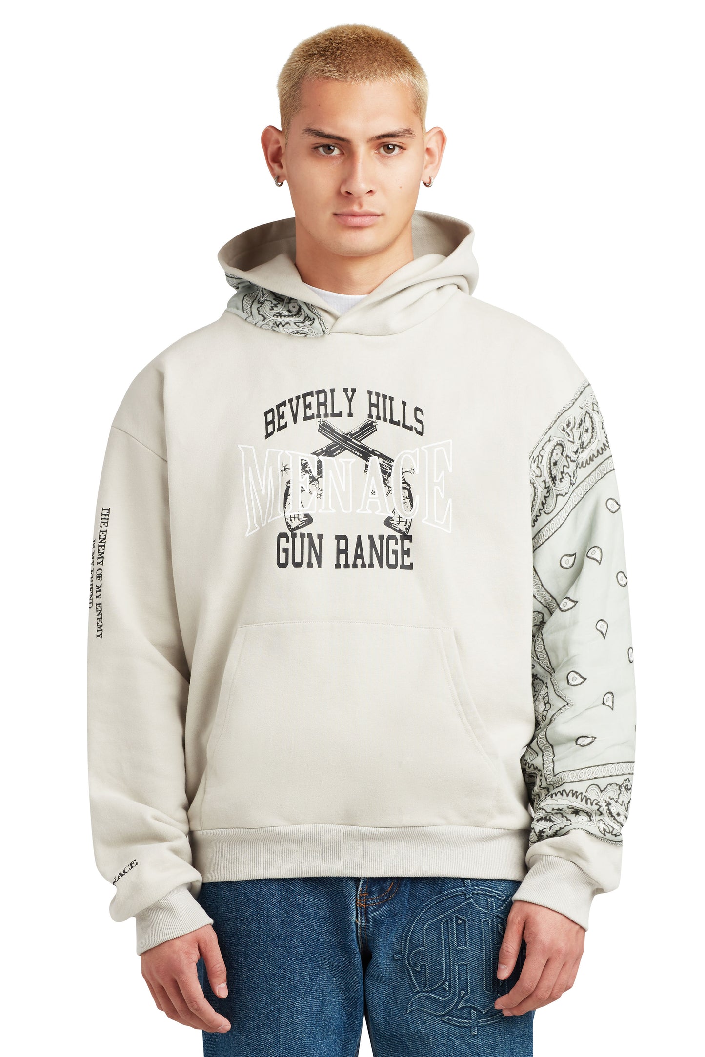 BEVERLY HILLS GUN RANGE HOODIE (BANDANA EDITION) by MENACE