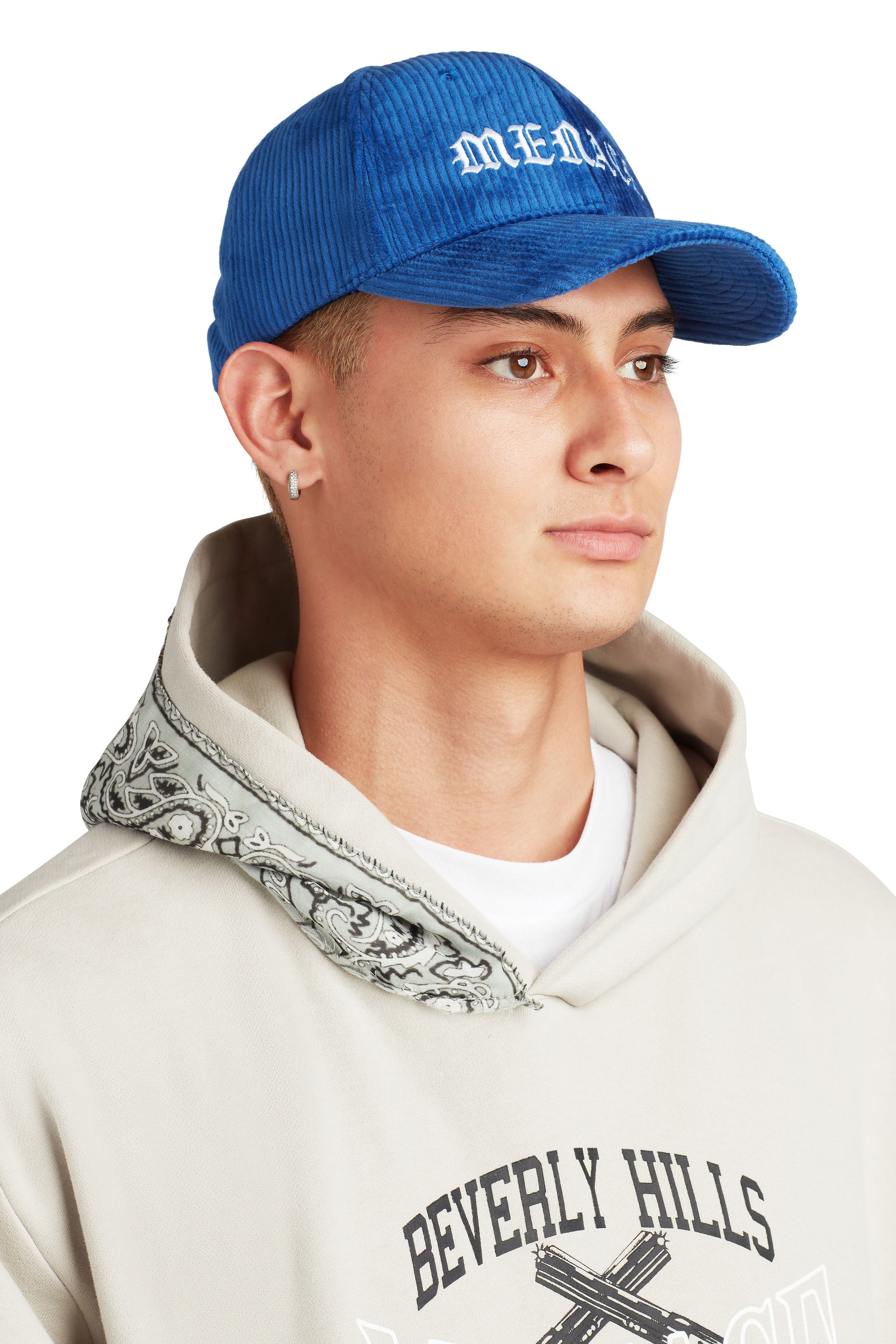 NO ONE IN THE WORLD OWES YOU SHIT CORDUROY LOGO CAP by MENACE