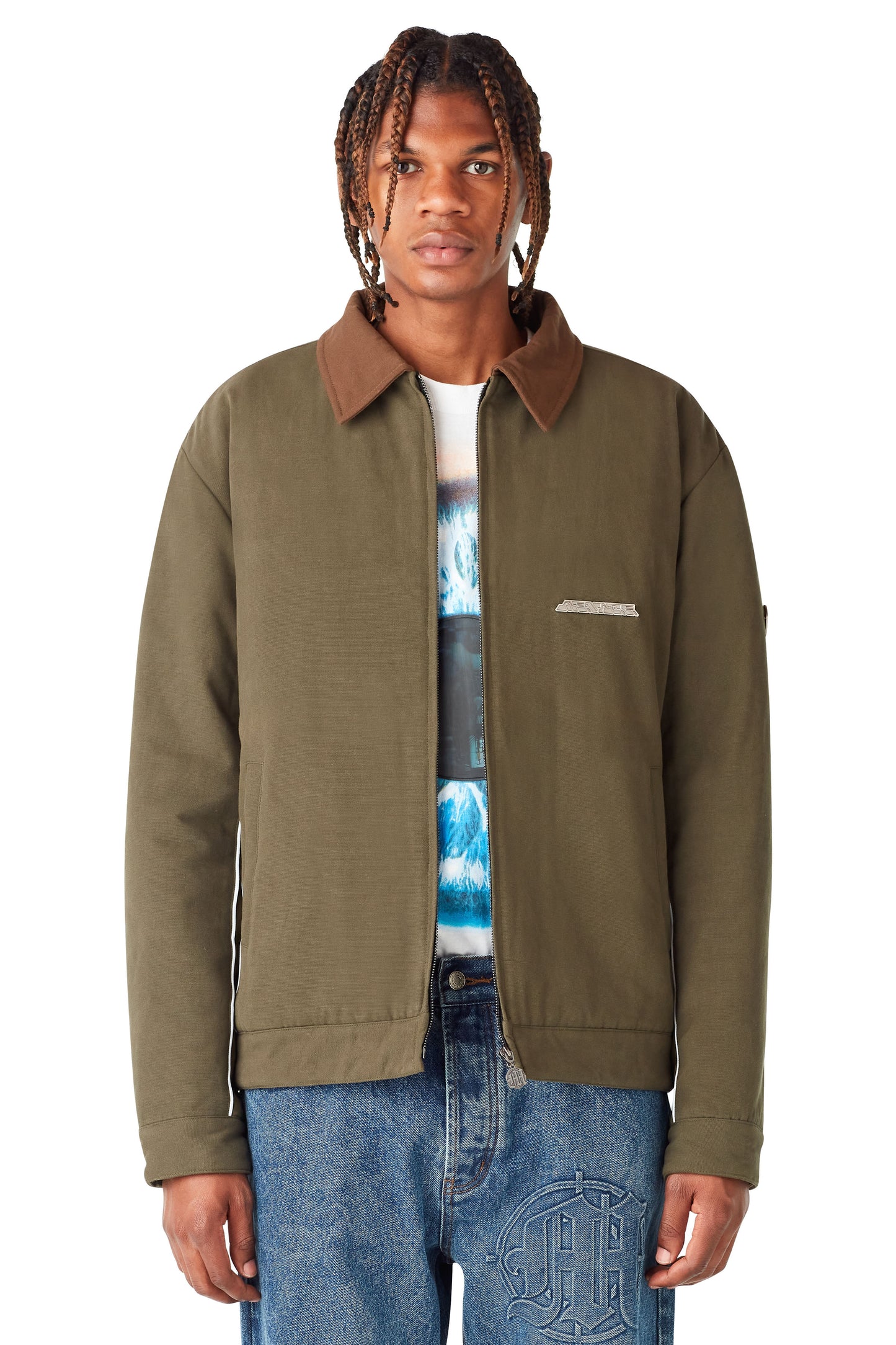 MENACE CORP TWO-TONE WORK JACKET by MENACE