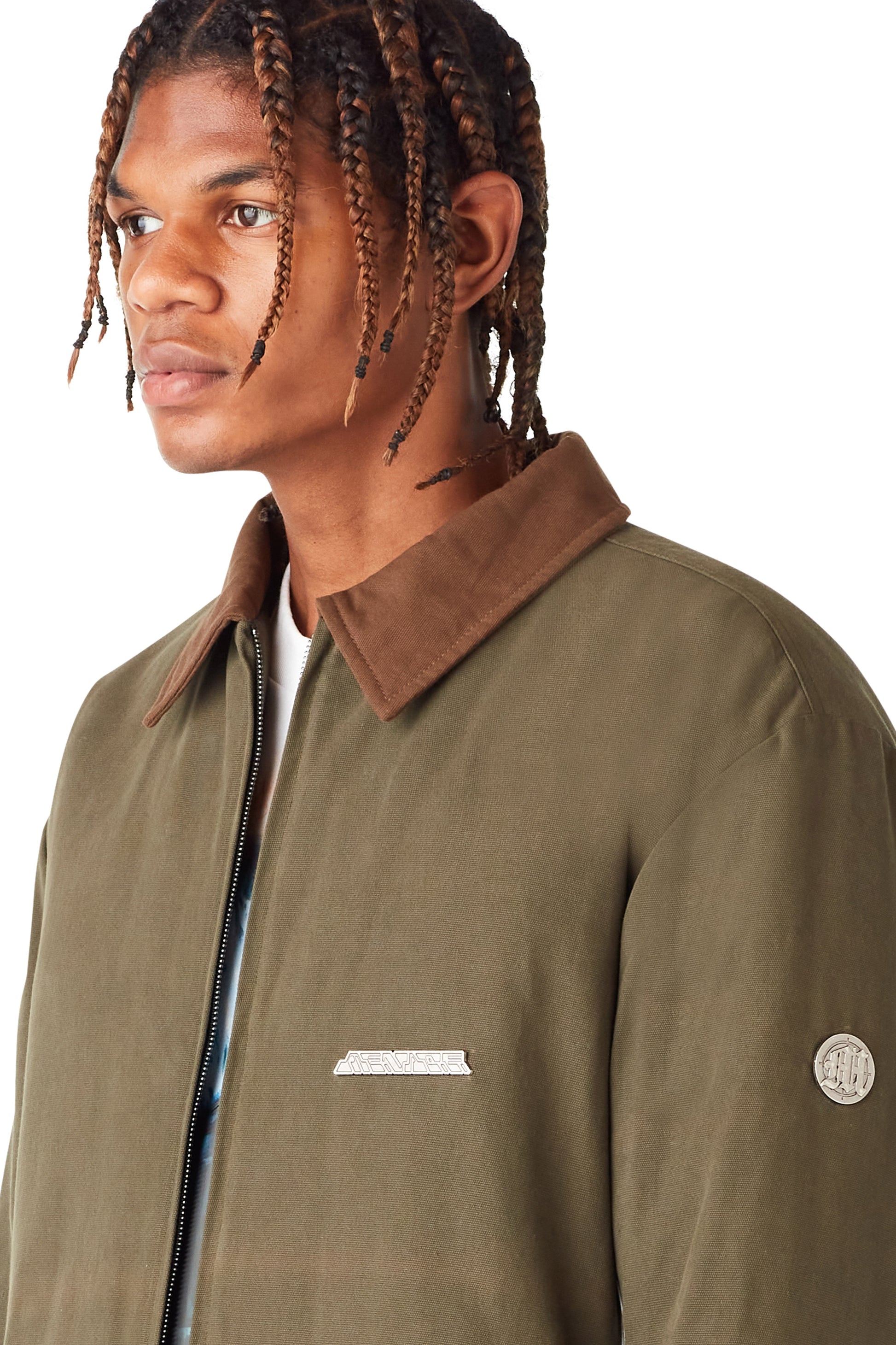 MENACE CORP TWO-TONE WORK JACKET by MENACE