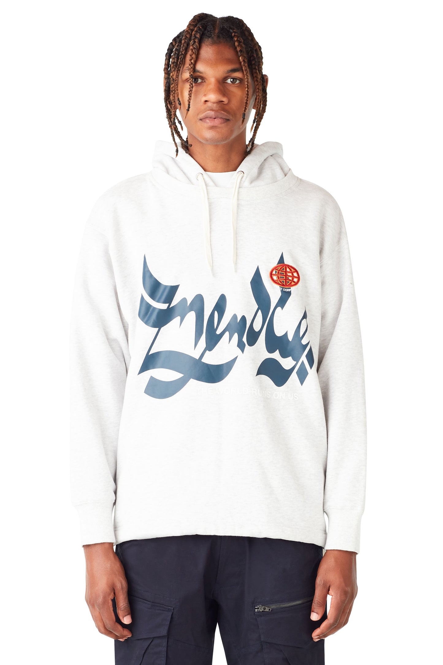 MENACE CORPORATION HEAVYWEIGHT FLEECE SCRIPT HOODIE by MENACE