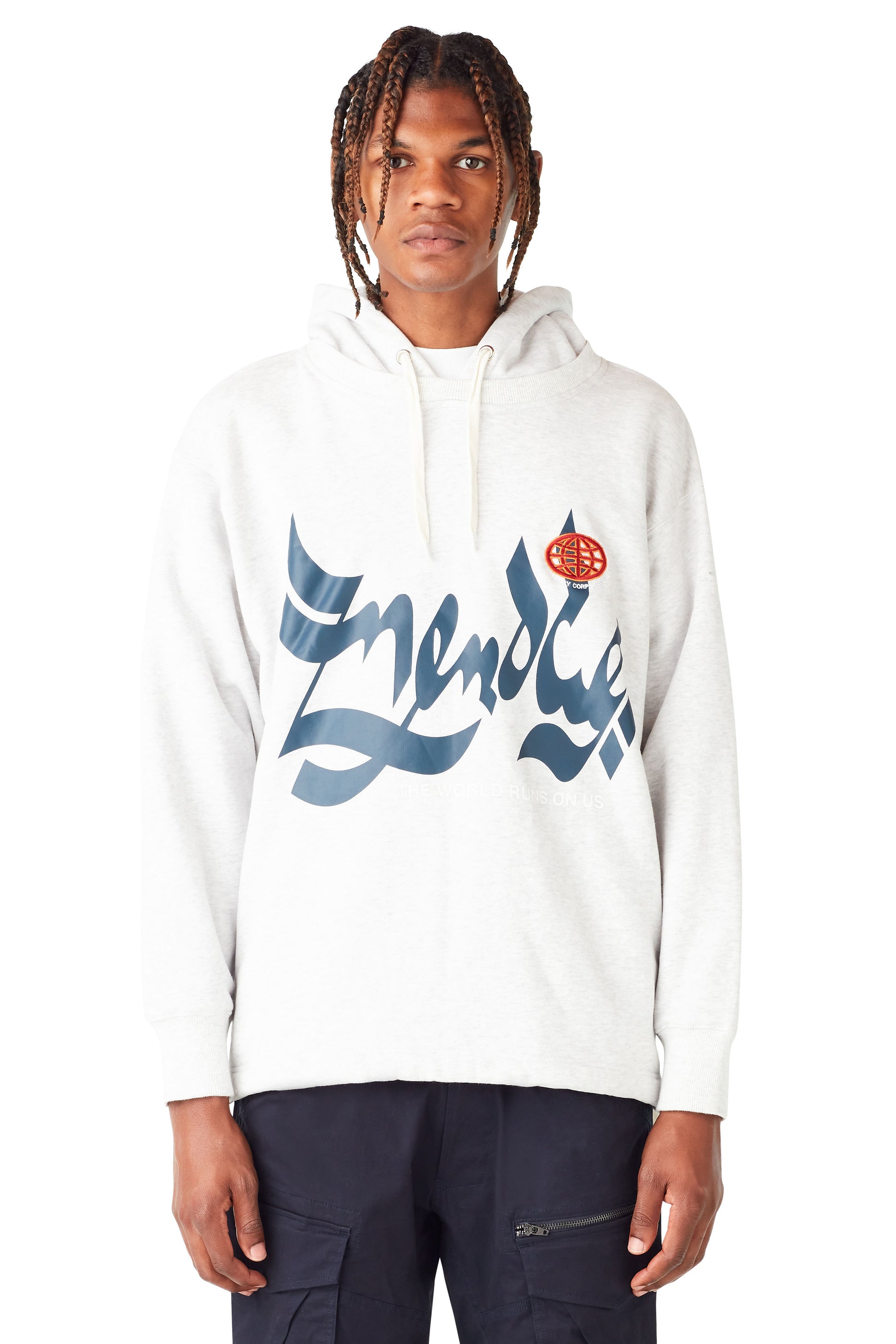 MENACE CORPORATION HEAVYWEIGHT FLEECE SCRIPT HOODIE by MENACE