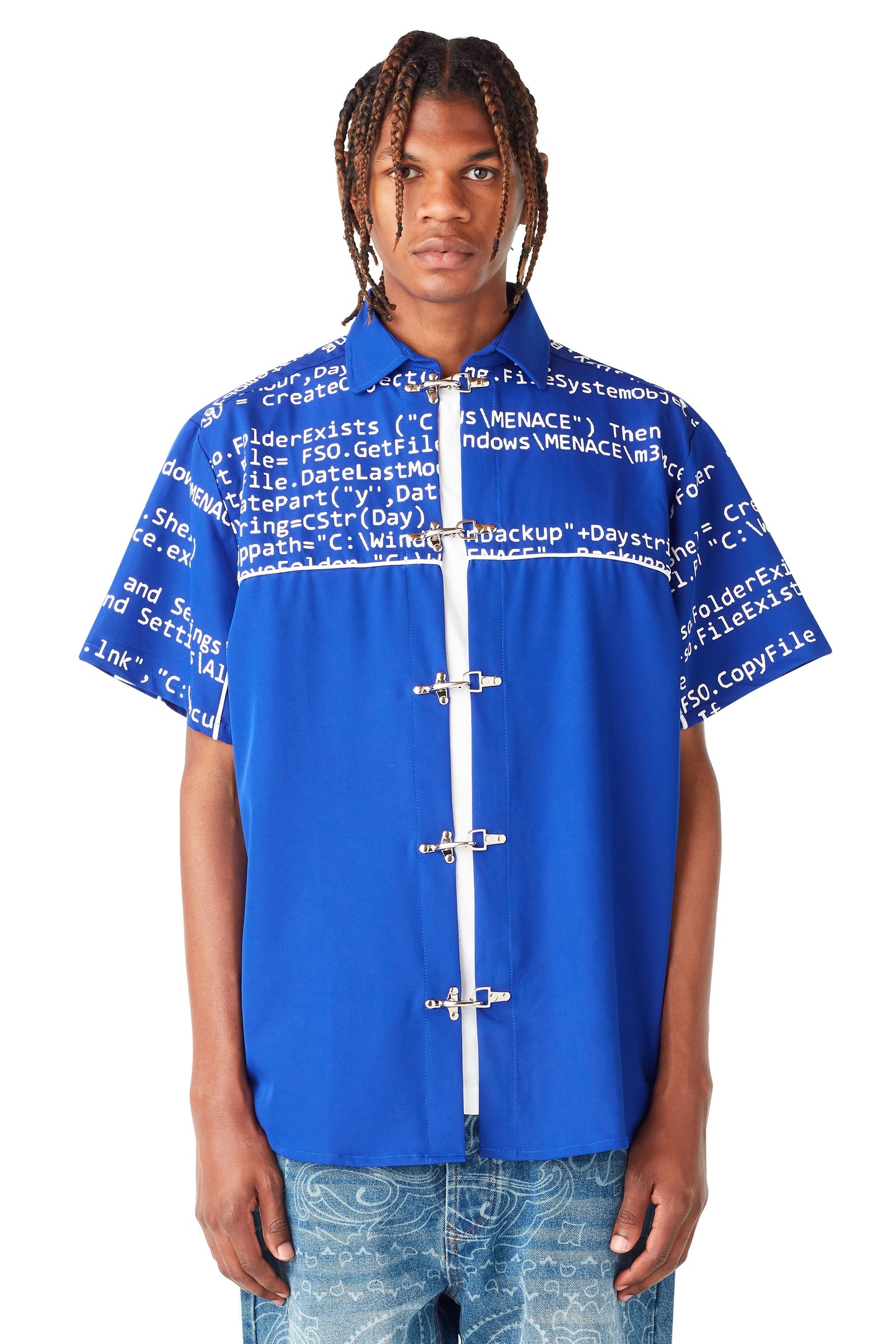 VIRUS CLASP-CLOSURE SHIRT by MENACE