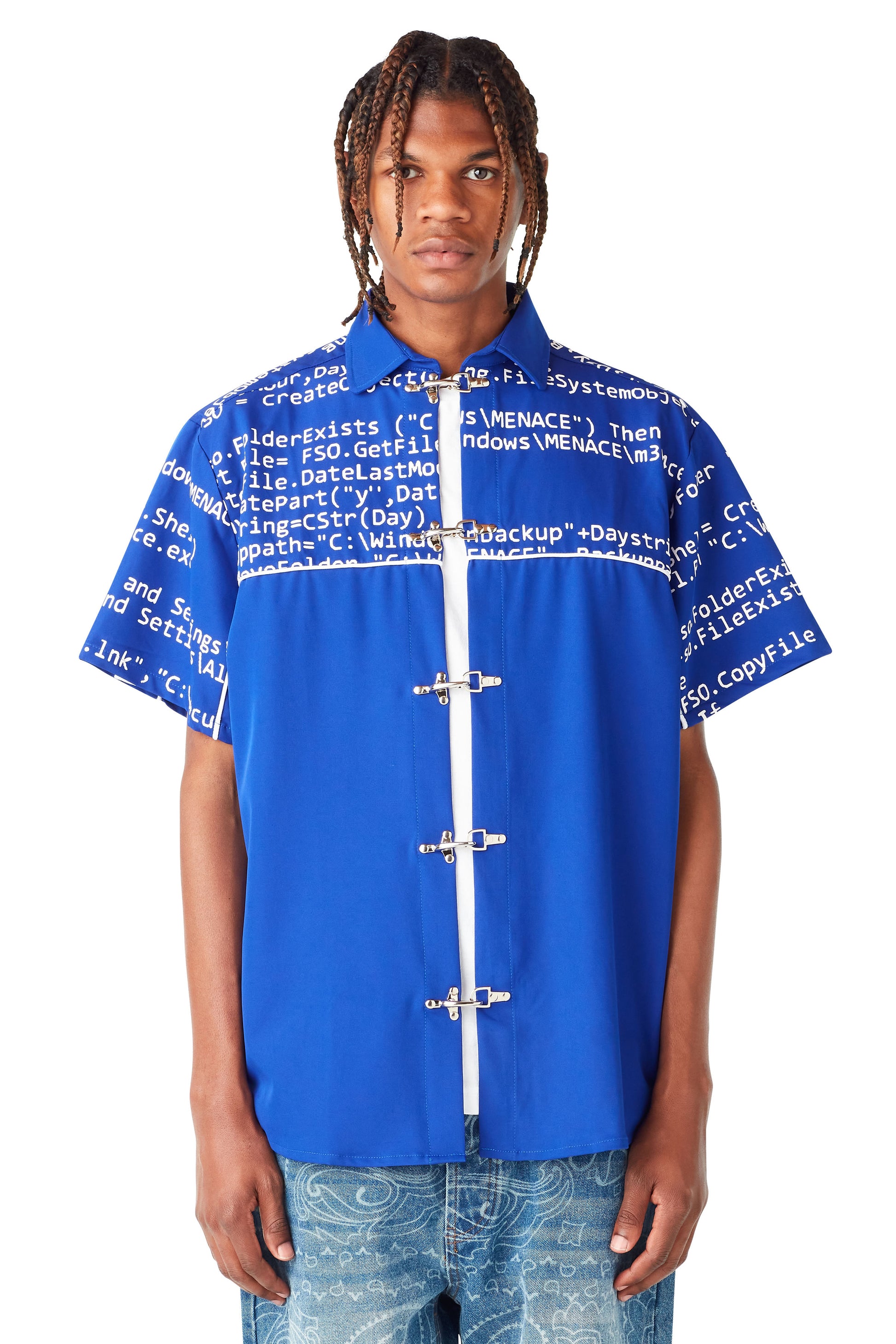 VIRUS CLASP-CLOSURE SHIRT by MENACE