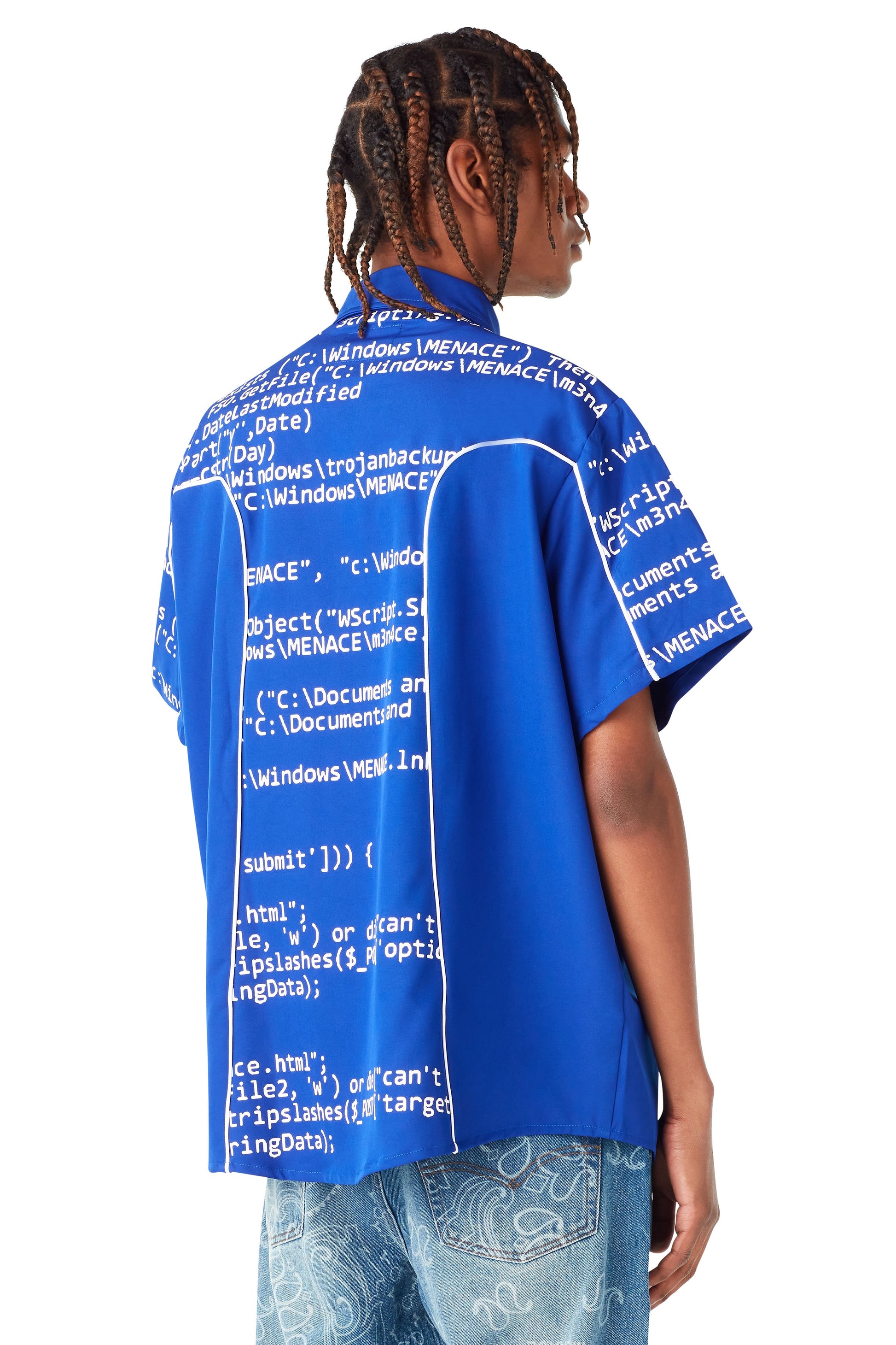 VIRUS CLASP-CLOSURE SHIRT by MENACE