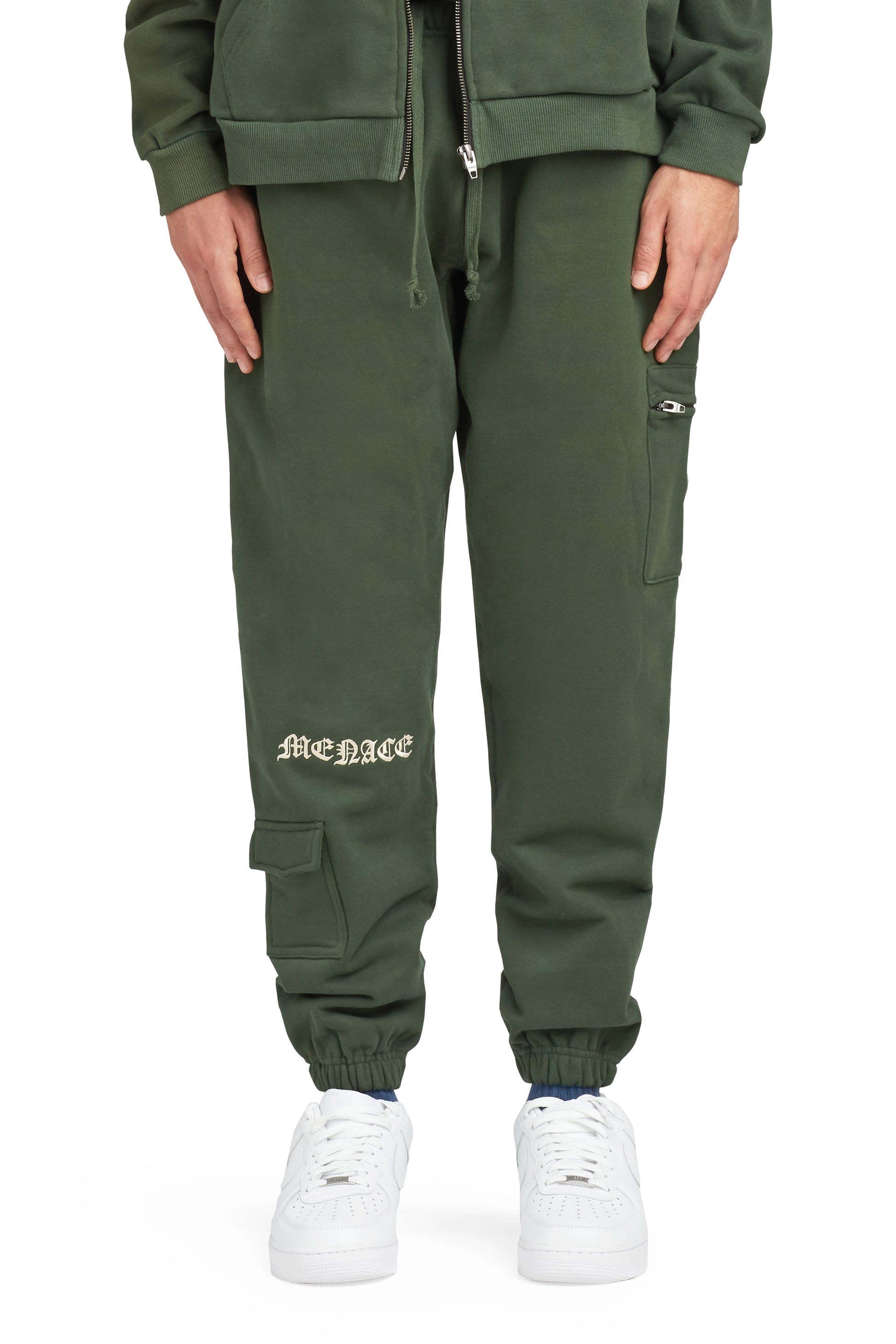 EMBOSSED CARGO SWEATPANTS by MENACE