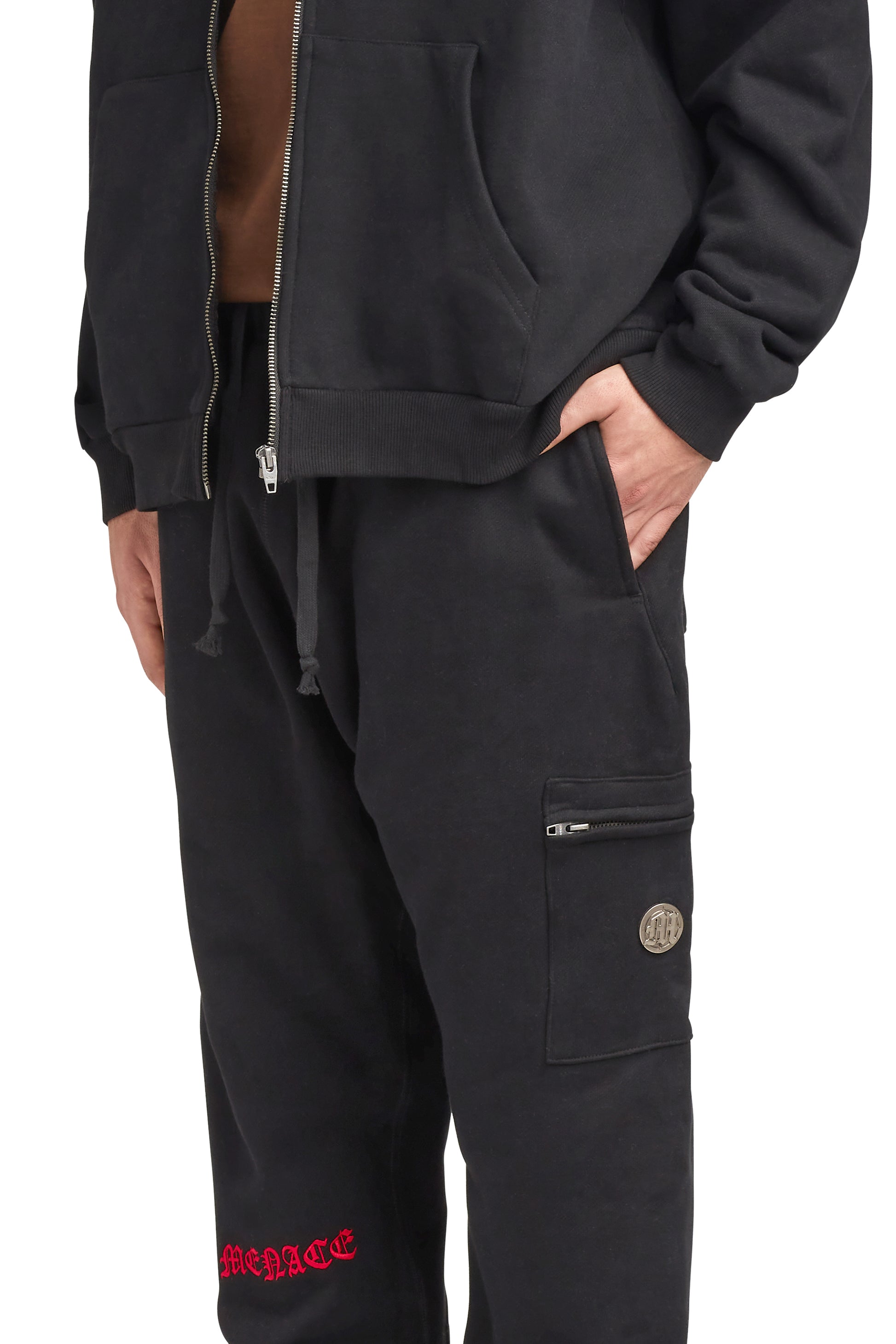 EMBOSSED CARGO SWEATPANTS by MENACE
