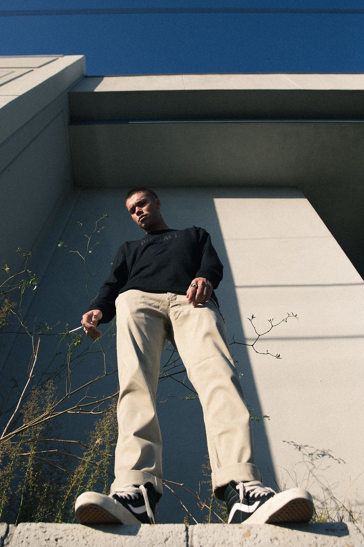 MENACE LOGO TONAL FRENCH TERRY CREWNECK by MENACE