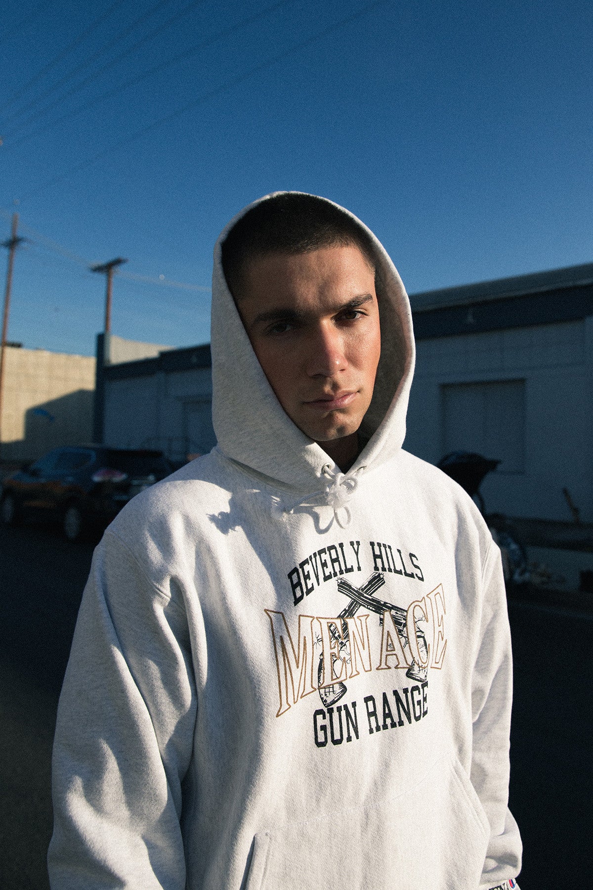 BEVERLY HILLS GUN RANGE HOODIE by MENACE