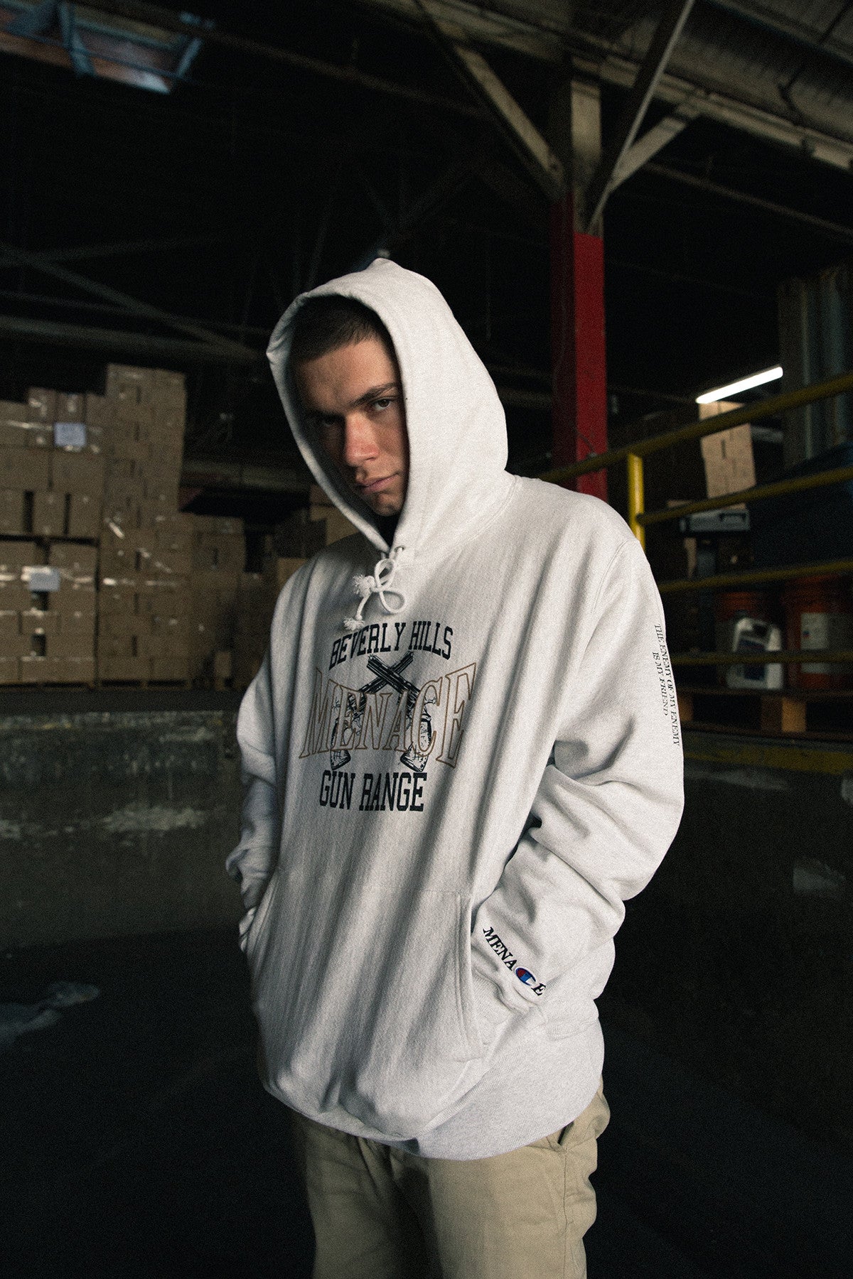 BEVERLY HILLS GUN RANGE HOODIE by MENACE