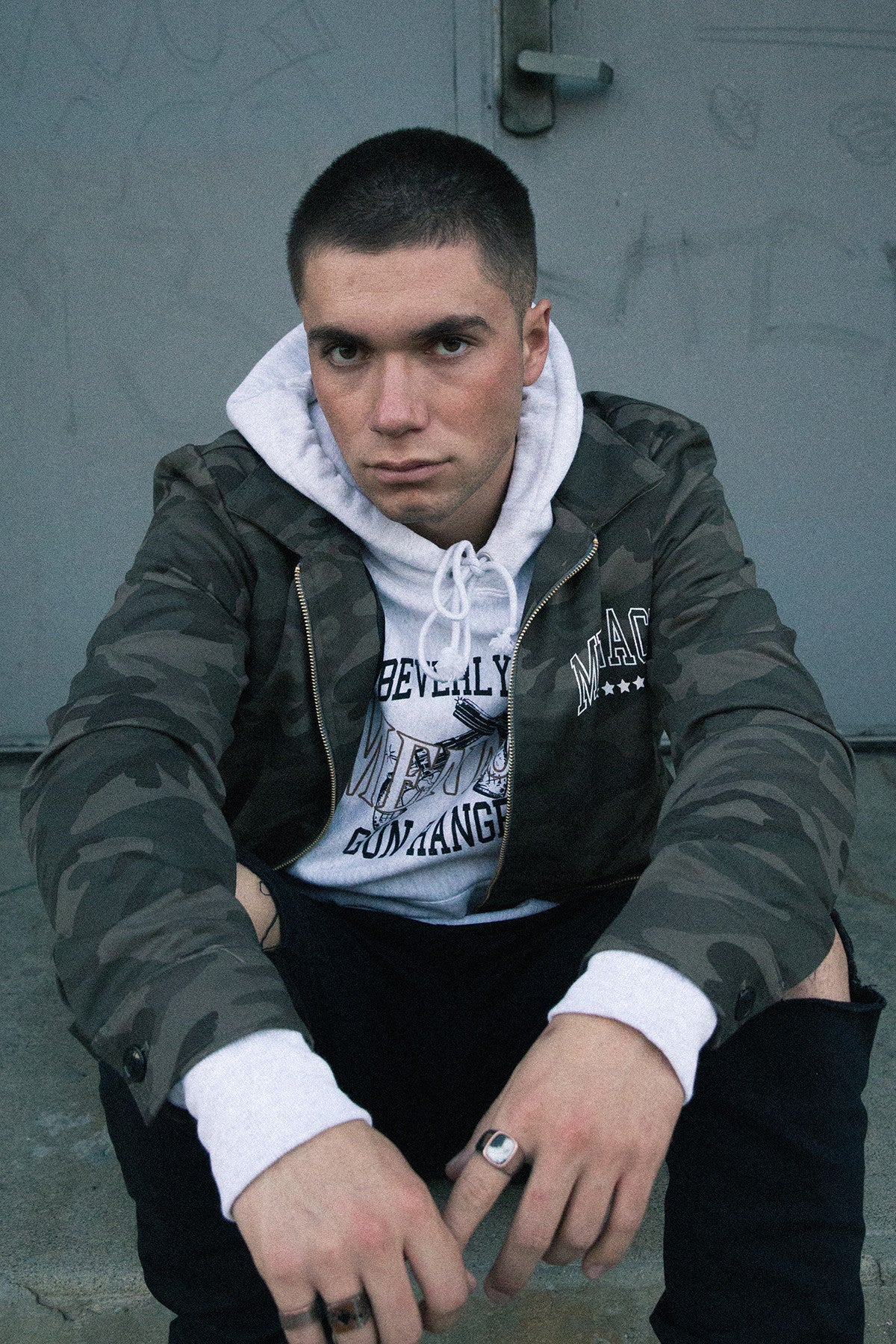 BEVERLY HILLS GUN RANGE HOODIE by MENACE