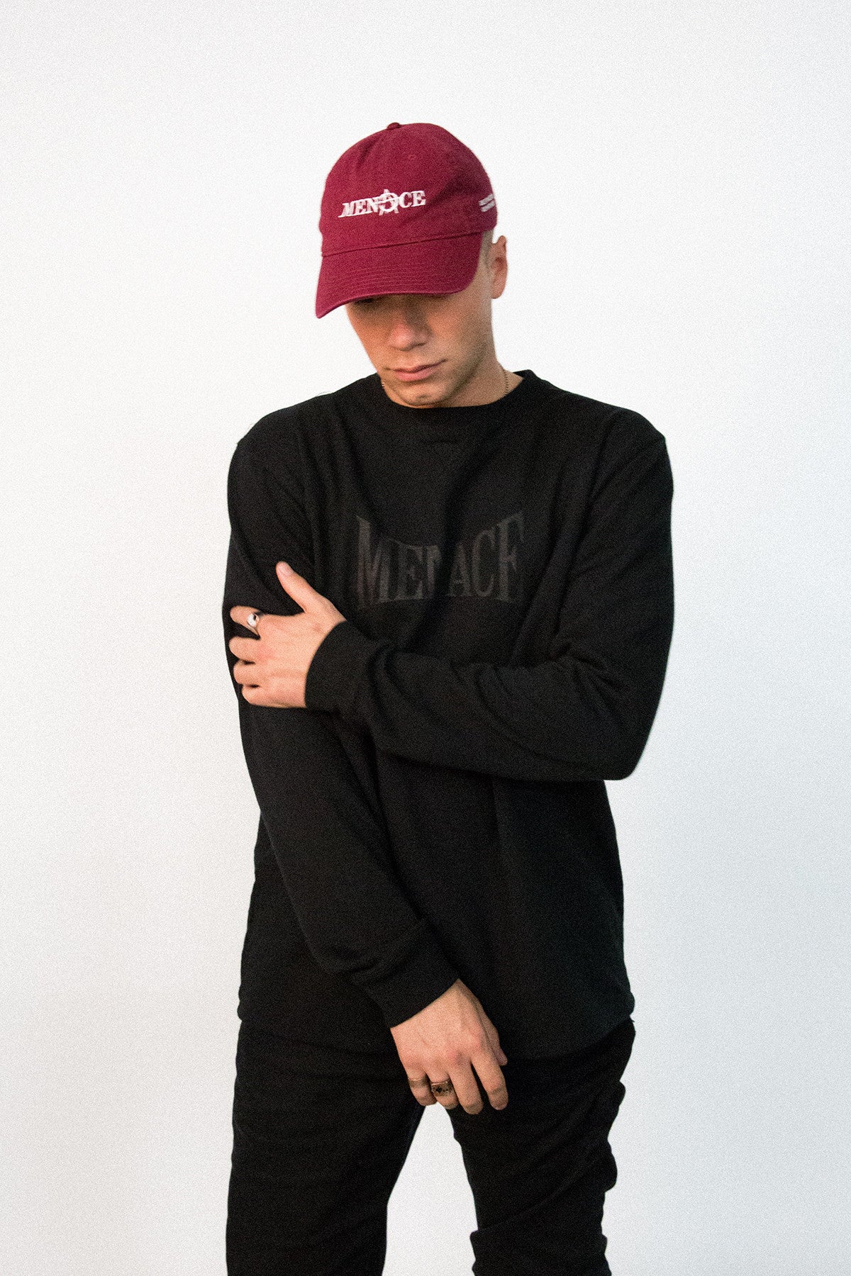 MENACE LOGO TONAL FRENCH TERRY CREWNECK by MENACE