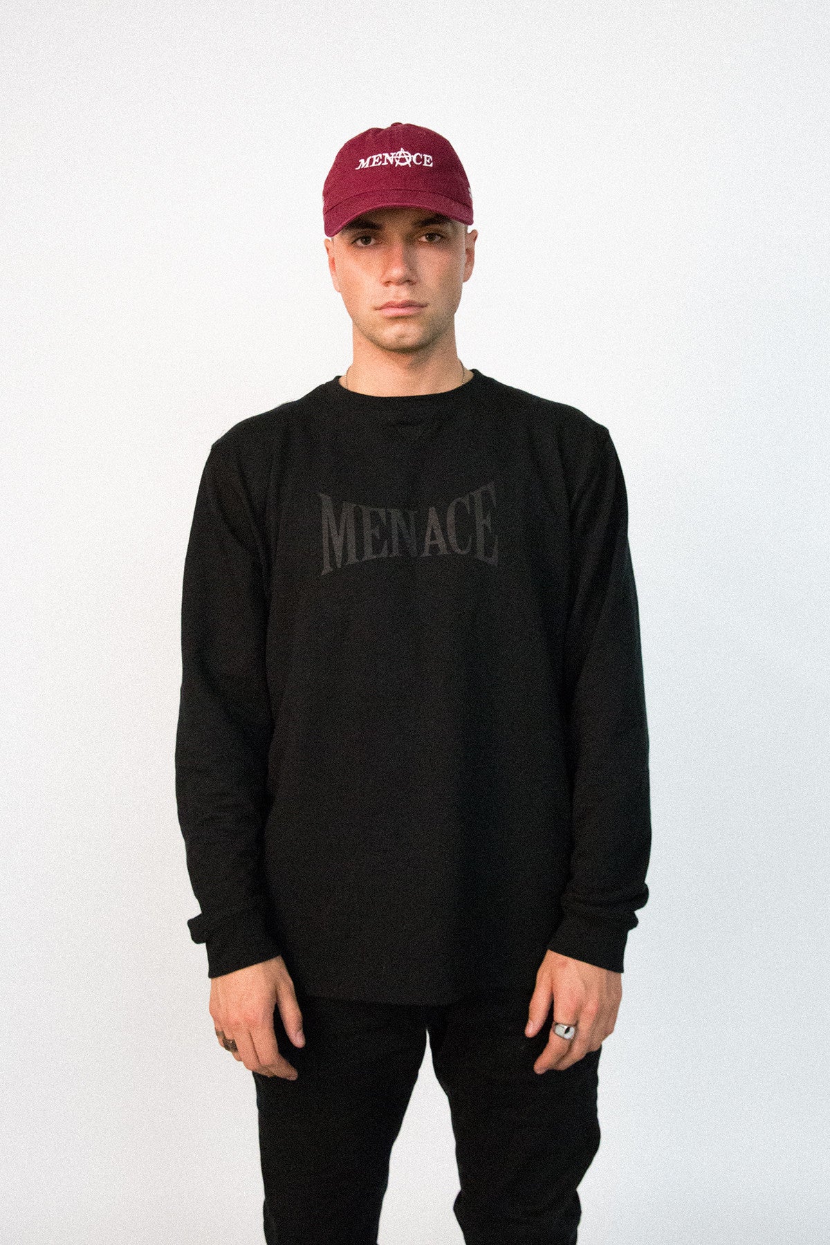 MENACE LOGO TONAL FRENCH TERRY CREWNECK by MENACE