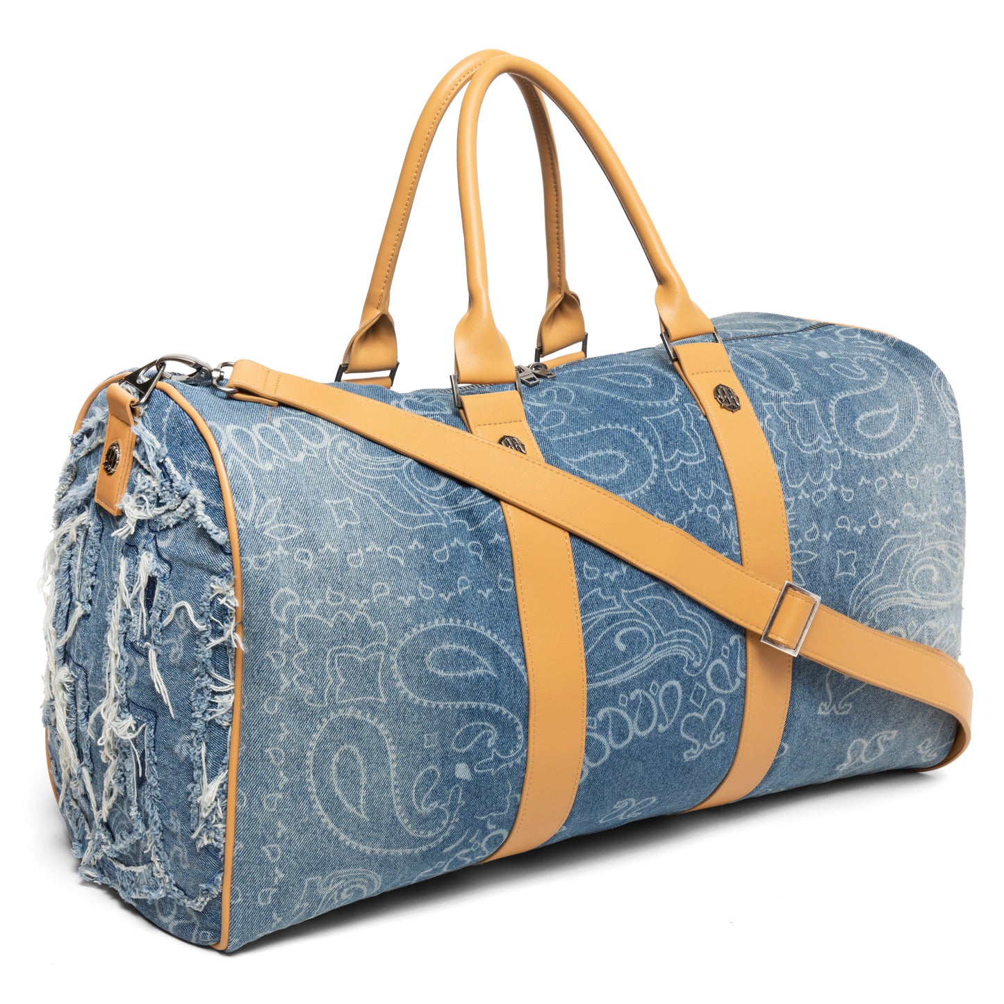 DENIM PAISLEY DUFFLE BAG