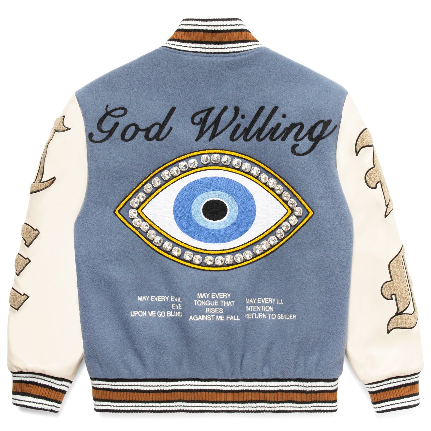 GOD WILLING VARSITY JACKET