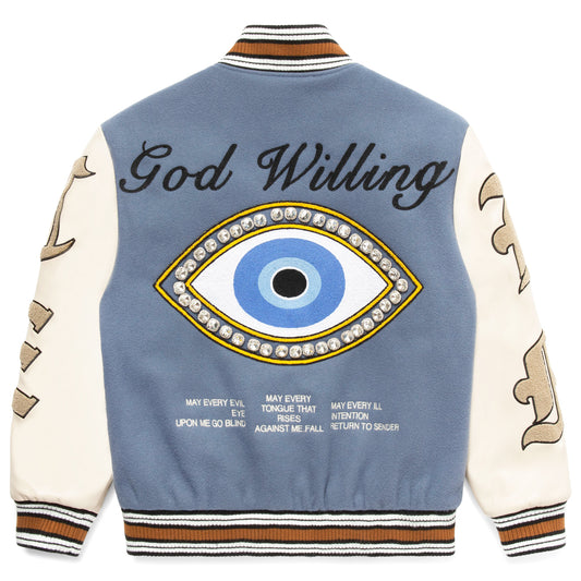 GOD WILLING VARSITY JACKET