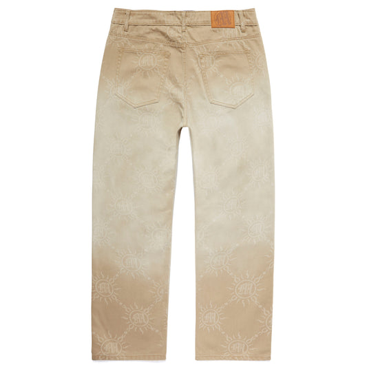 GRADIENT WASH MONOGRAM DENIM PANTS