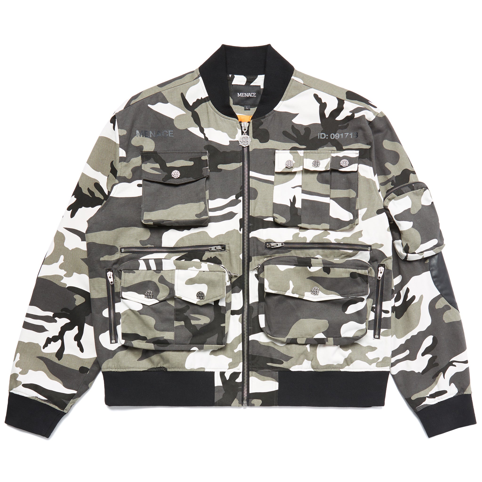 rojo Alta exposición codo TACTICAL SNOW CAMO BOMBER – MENACE