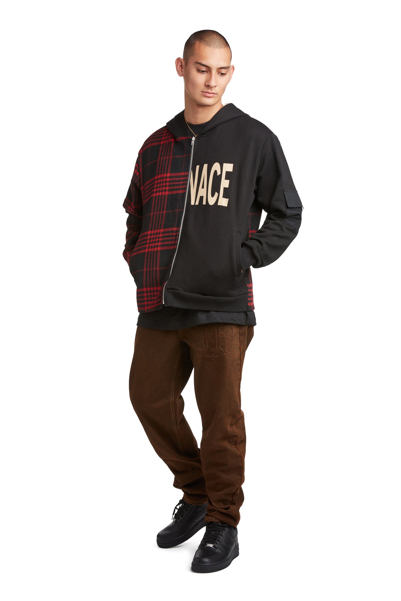 EMBOSSED TARGET LOGO DENIM PANTS