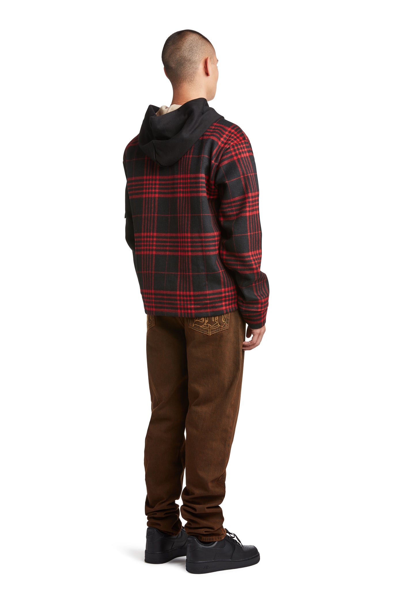 EMBOSSED TARGET LOGO DENIM PANTS