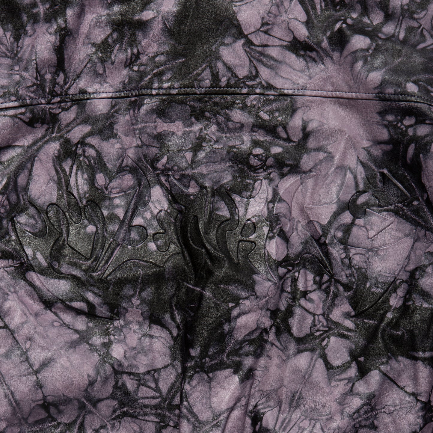 TIE-DYE LEATHER FLIGHT JACKET