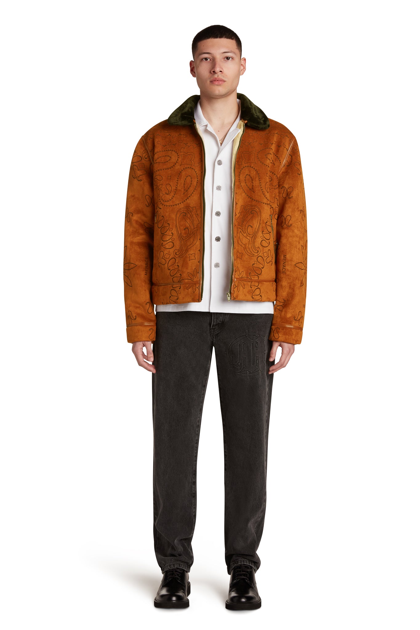 PAISLEY SHEARLING JACKET