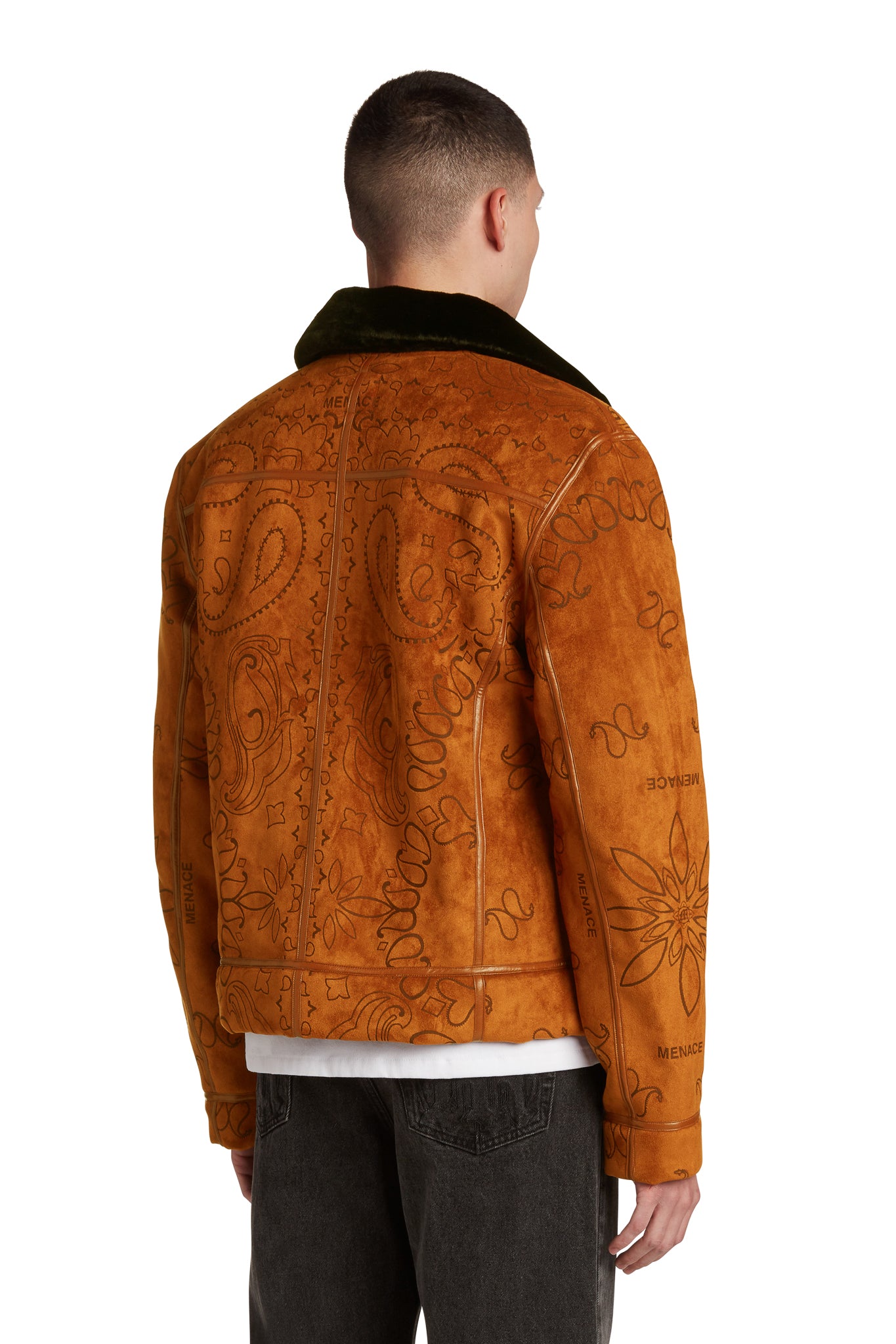 PAISLEY SHEARLING JACKET