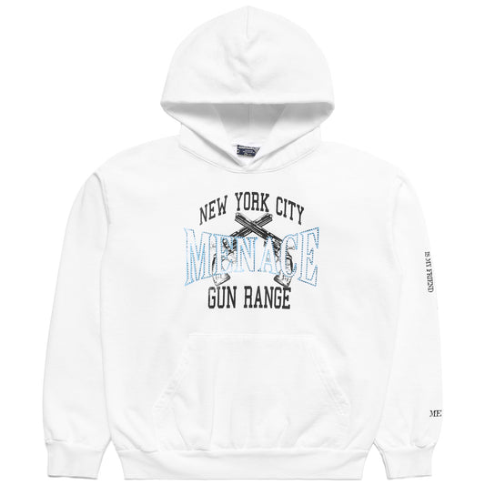 NEW YORK CITY GUN RANGE HOODIE (RHINESTONE EDITION) by MENACE