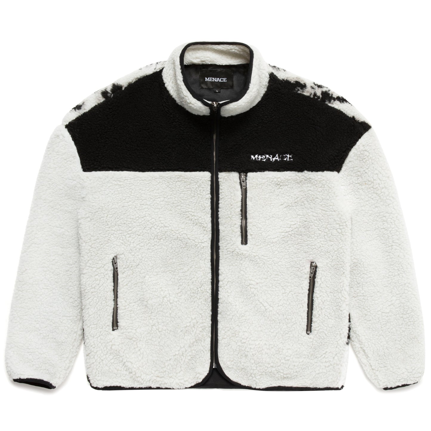 TIGER SHERPA FLEECE ZIP-UP JACKET