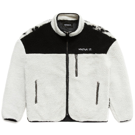 TIGER SHERPA FLEECE ZIP-UP JACKET