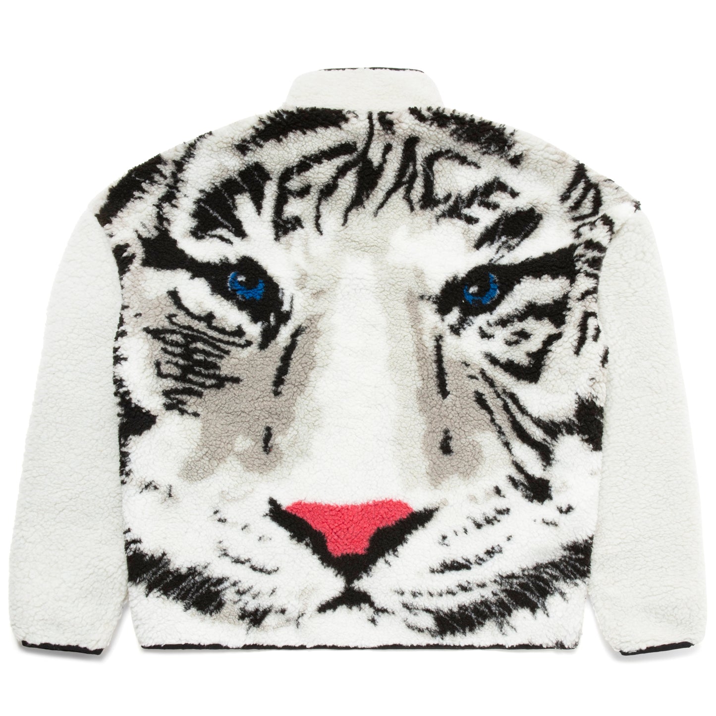 TIGER SHERPA FLEECE ZIP-UP JACKET
